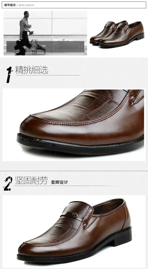 Elegant Slip-On Loafers for Men - Versatile Round Toe Casual and Business Shoes, Handmade Mocasines for All-Day Comfort